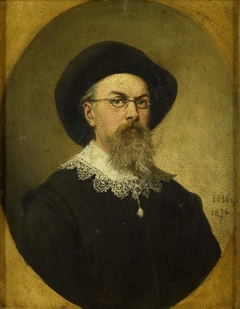 Zelfportret by Hendrik Hollander Cz.