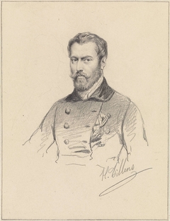 Zelfportret van Hendrik Dillen by Henri Dillens