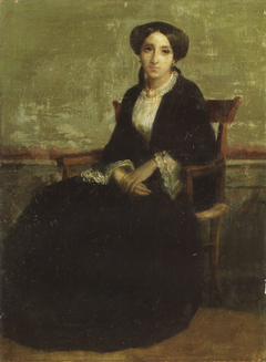 A Portrait of Geneviève Bouguereau by William-Adolphe Bouguereau