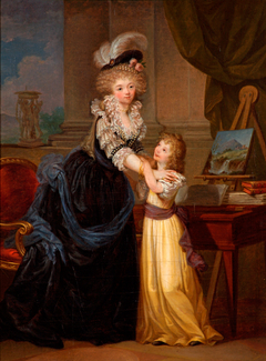 A Young Lady and a Little Girl by Marguerite Gérard