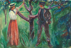 Adam and Eve by Edvard Munch