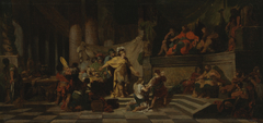Aeneas Offering Presents to King Latinus and Asking Him for the Hand of His Daughter