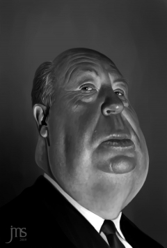 Alfred Hitchcock by Javier Martinez