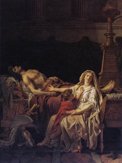 Andromache Mourning Over the Body of Hector by Jacques-Louis David