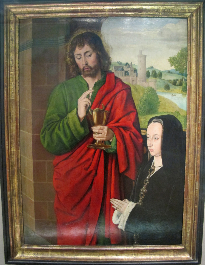 Anne of France and Her Daughter Suzanne, Presented by Saint John the Evangelist