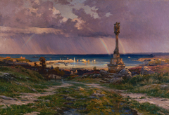 Après l'orage à Portrieux by Henri Saintin