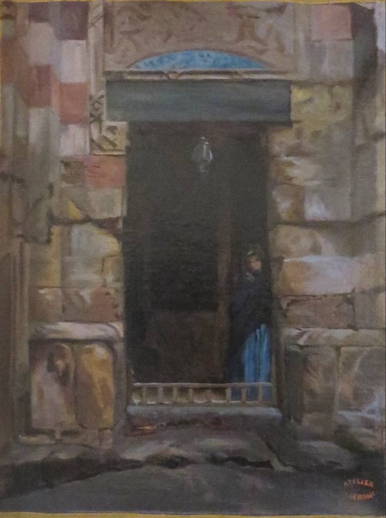 Arab Woman in a Doorway