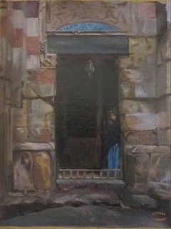 Arab Woman in a Doorway by Jean-Léon Gérôme