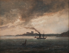 Avaldsnes seen from the Sea by Johan Christian Dahl