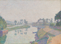 Banks of the Oise at Dawn by Louis Hayet