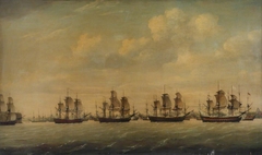 Barrington's action at St Lucia, 15 December 1778 by Francis Holman