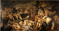 Battle of the Amazons by Anselm Feuerbach