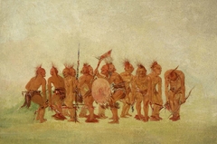 Begging Dance, Sauk and Fox by George Catlin