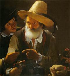 Bird Seller by Pensionante del Saraceni