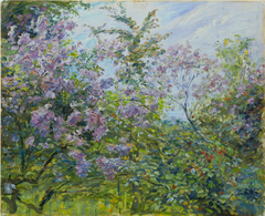 Blossoming Lilac by Max Slevogt