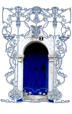 blue door two by Karol Kierzynka