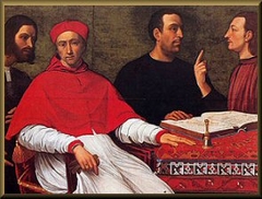 Cardinal Bandinello Sauli, His Secretary, and Two Geographers