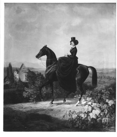 Caroline Gräfin Waldbott von Bassenheim zu Pferd