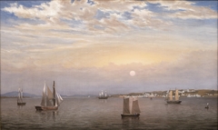 Castine Harbor and Town by Fitz Henry Lane