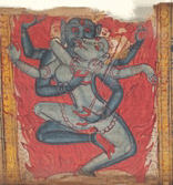 Chakrasamvara in Sexual Union with His Consort, Vajravarahi, Leaf from a dispersed Ashtasahasrika Prajnaparamita (Perfection of Wisdom) Manuscript by Anonymous