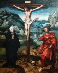 Christ on the cross between the Virgin and Saint John by Aelbrecht Bouts