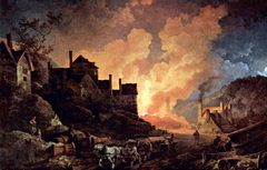 Coalbrookdale by Night by Philip James de Loutherbourg