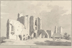De ruïne van Brederode by Cornelis Pronk