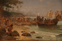 Desembarque de Cabral em Porto Seguro by Oscar Pereira da Silva