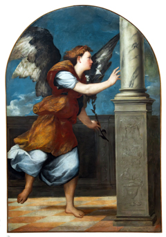 Die Verkündigung des Herrn (Engel) by Bonifazio Veronese