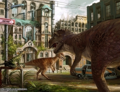Dinocity illustration   by Wonman Kim