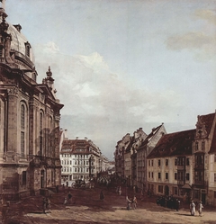 Dresden, the Frauenkirche and the Rampische Gasse