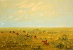 Driving the Pampas for Wild Cattle - Connibo by George Catlin