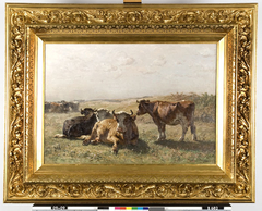 Early Morning: Cows in a Field by Johannes Hubertus Leonardus de Haas