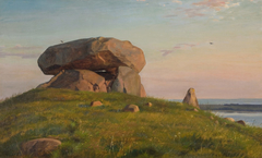 En kæmpehøj på Refsnæs by Carl Bloch