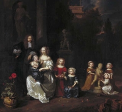 Family portrait by Caspar Netscher