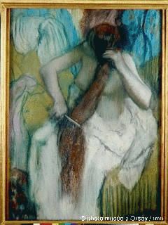 Femme se coiffant by Edgar Degas