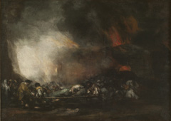 Hospital fire by Francisco de Goya