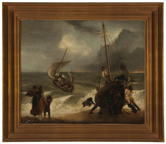 Fishing Boats Returning from the Sea by William Hamilton