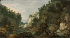 Forest Gorge by Joos de Momper the Younger