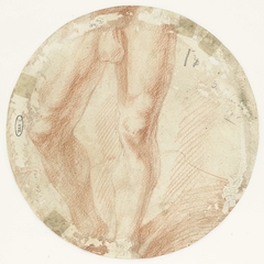 Fragment van een studie van mannelijk naakt by Unknown Artist