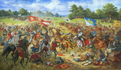 Galician units in the Battle of Grunwald between the Polish-Lithuanian Commonwealth and the Teutonic Knights on July 15, 1410. by Artur Orlionov
