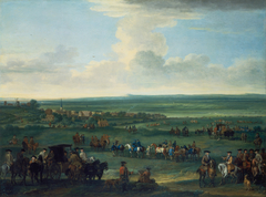 George I at Newmarket, 4 or 5 October, 1717 by John Wootton