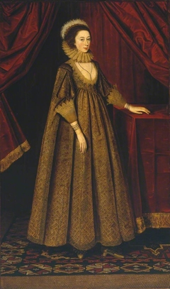 Gertrude Sadler, Lady Aston by British School 17th century