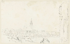 Gezicht op Oostvoorne by Cornelis Pronk