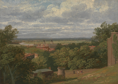 Greenwich Hospital from the Observatory with a Distant View of London by Thomas Christopher Hofland