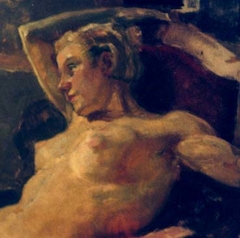 Half Nude by Bolesław Barbacki