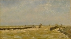 Harbor Entrance Ostend by Alfred Finch