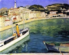 Harbour at Menton by Albert Marquet
