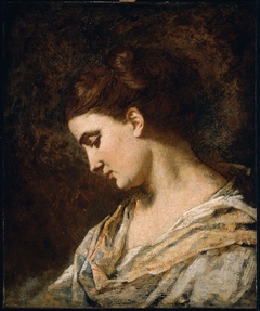 Head of a Woman in Profile by Thomas Couture