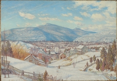 High Peak and Round Top (Catskill) in Winter by Charles Herbert Moore